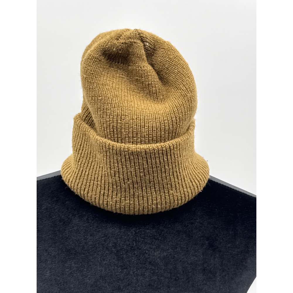 Military Issue 100% Wool Knit Watch Cap Beanie Coyote Brown Tan DLA100-93-C-0445